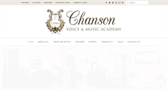 Desktop Screenshot of chansonvoicestudios.com